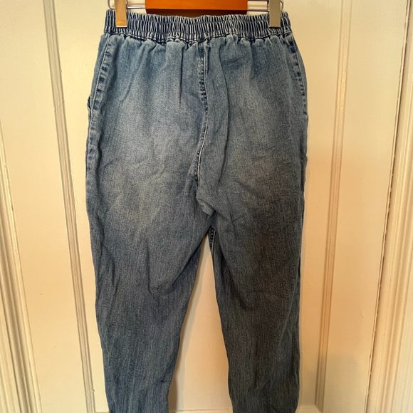 Jogger Jean Women's Pant, Adjustable Waistband, Distressed, US M - Picture 2 of 4